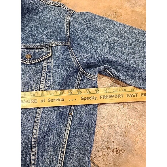 Rare Vtg Gap Denim Jacket Mens XL Zip Button Trucker Cotton Grunge Biker Retro - Picture 7 of 11